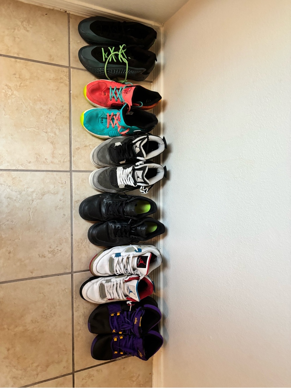 Nike/Adidas basketball shoe + Nike elite grey lot sizes 11-12